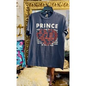 Collectible Prince Paisley Park Song Lyrics T-Shirt Official Heart 2017 Med